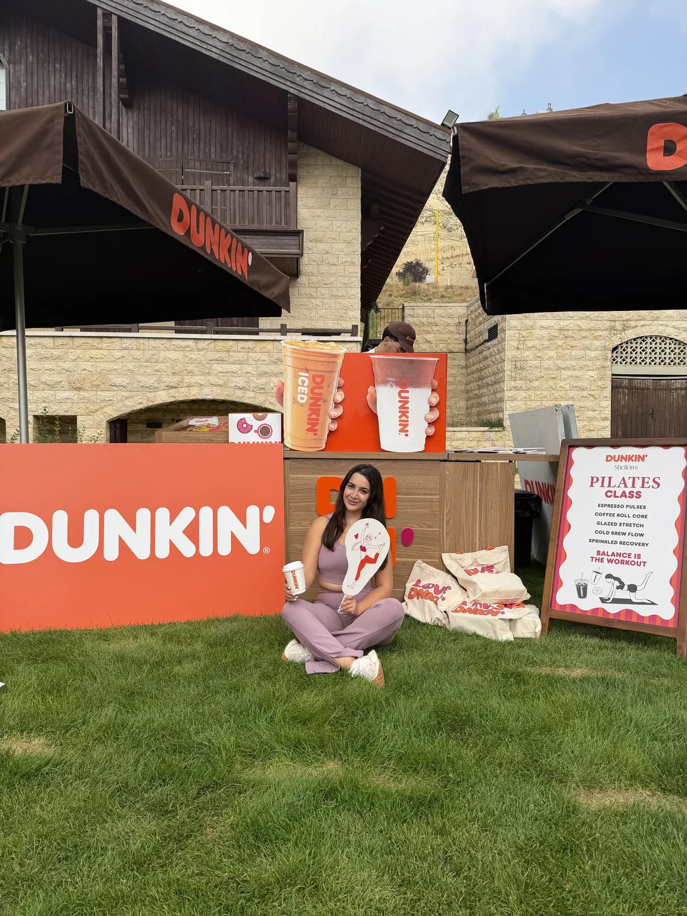 A Dunkin collaboration moment during the Mzaar experience