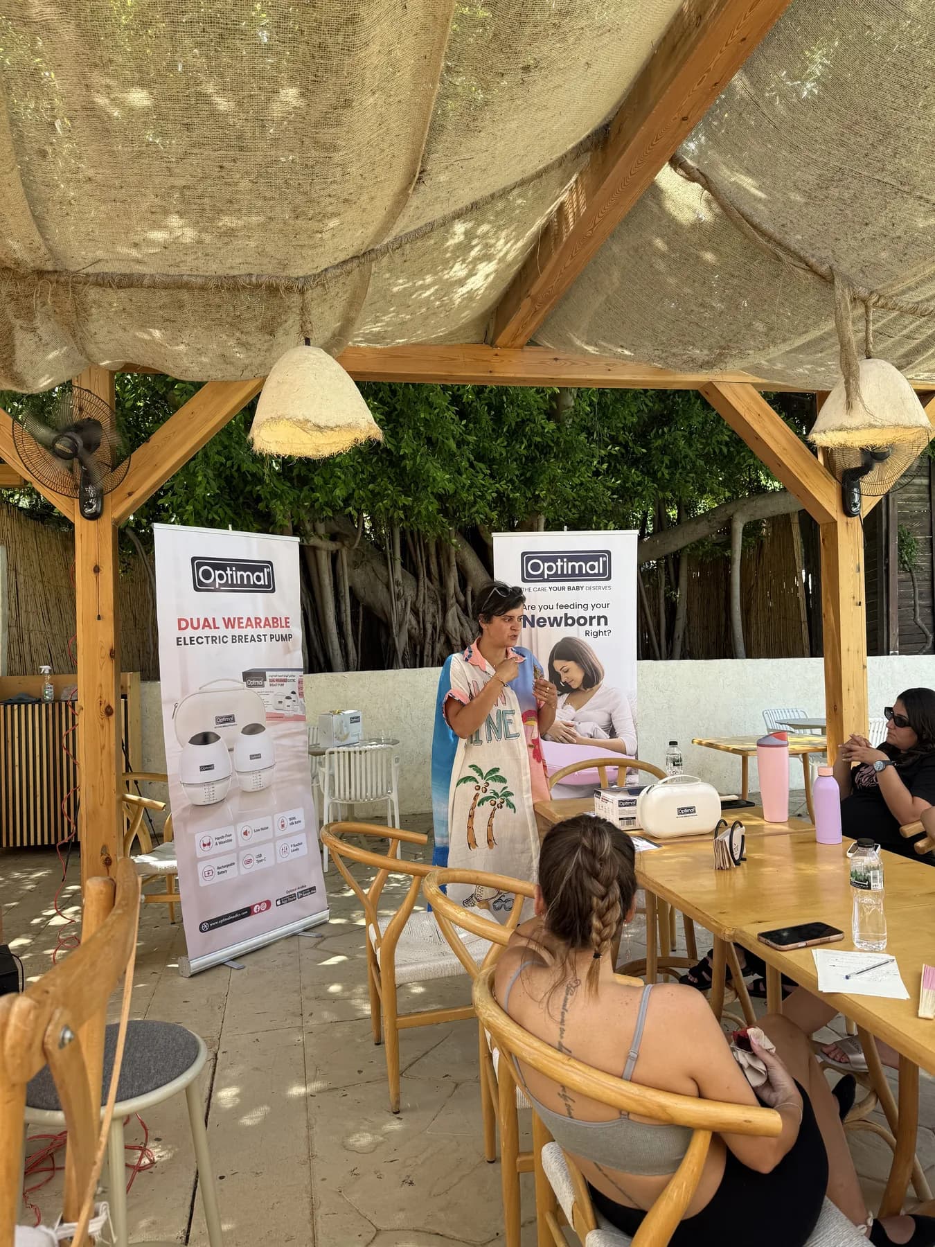 An expert moment with Optimal at the prenatal wellness event